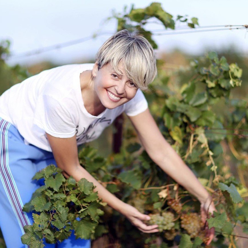 Анжелика Варум отправилась на сбор урожая в свои виноградники