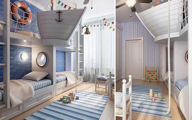 Необычный дизайн детских комнат