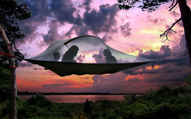 Подвесные палатки, которые позволят вам спать в воздухе