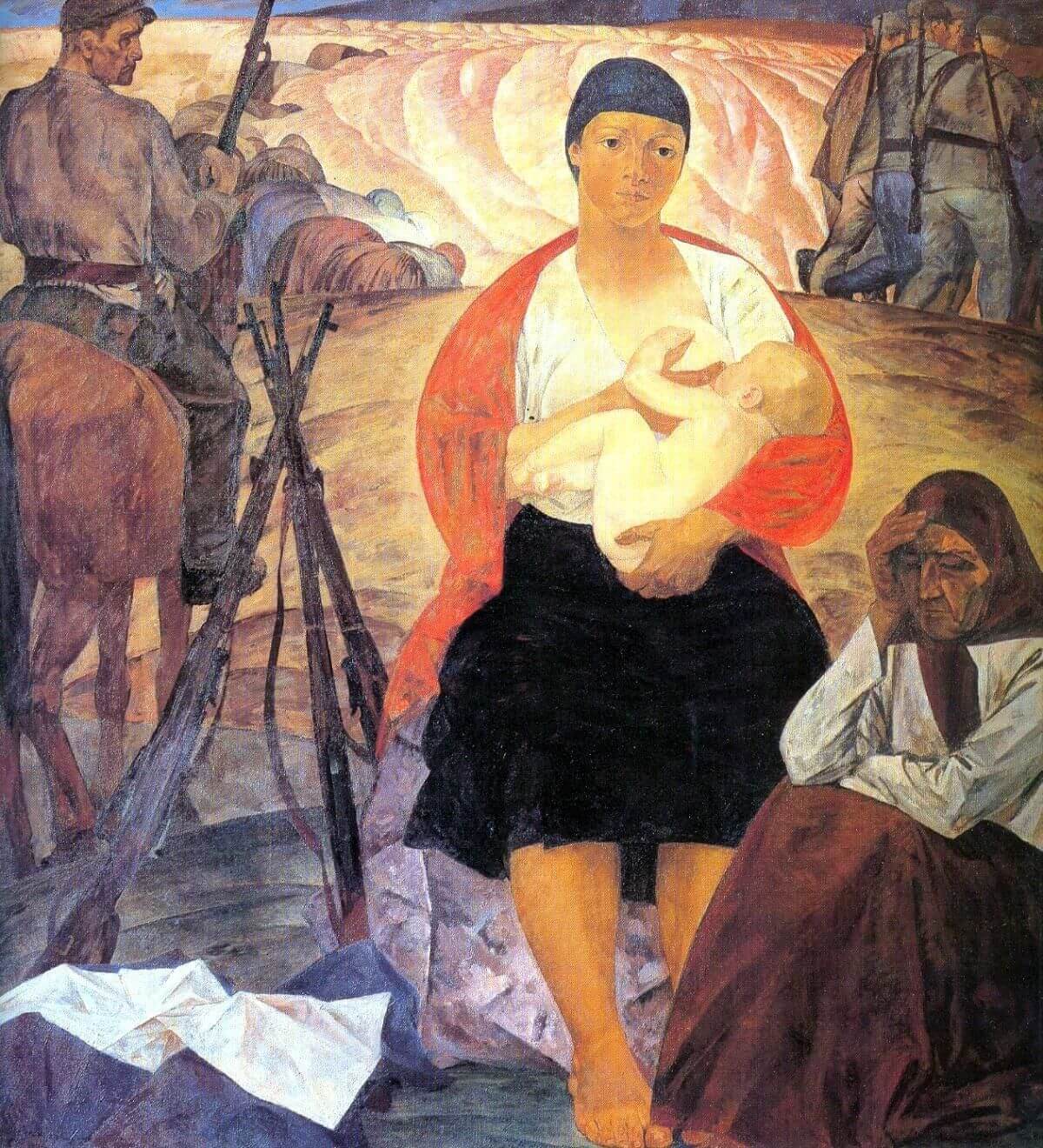 «Партизанская Мадонна», Михаил Савицкий, 1967. Государственная Третьяковская Галерея