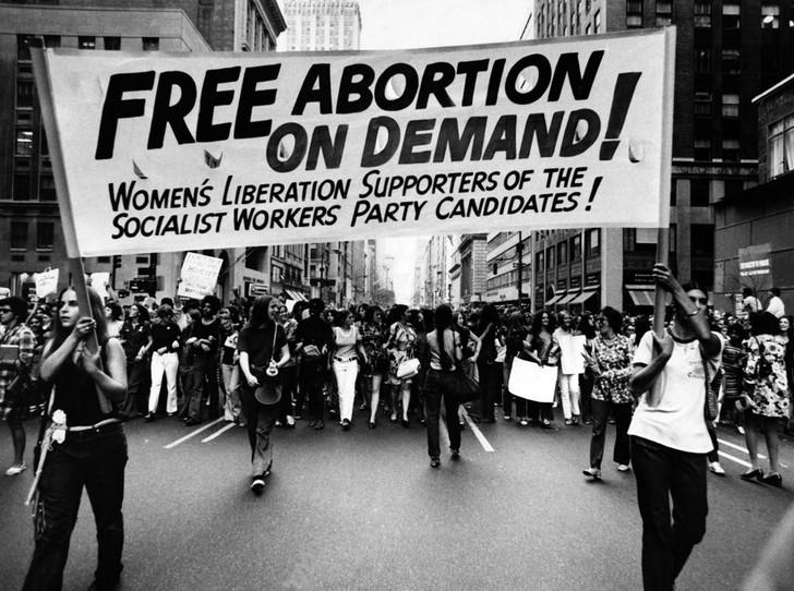 Протесты против отмены абортов в 70-ые