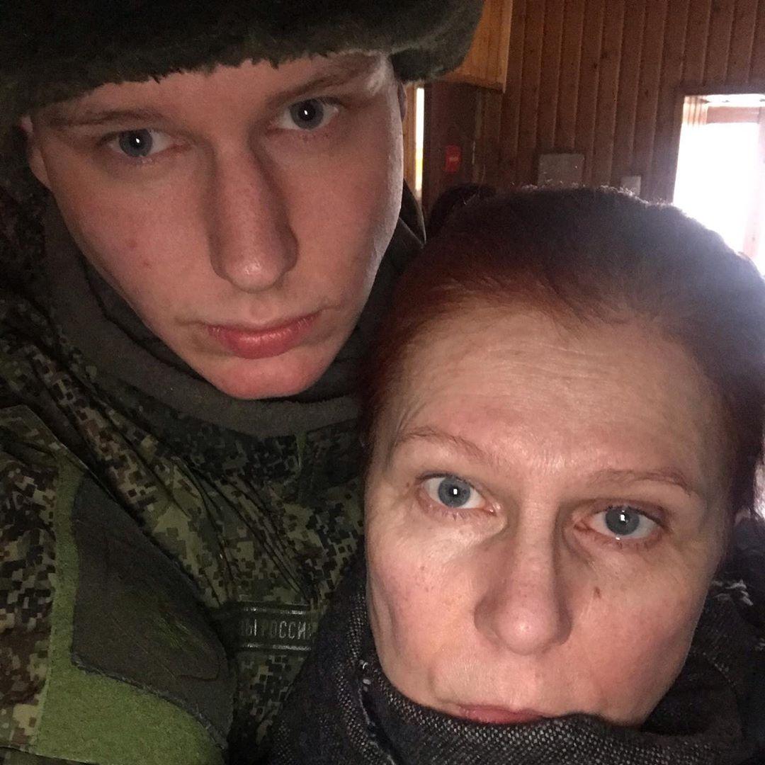 Сын Максима Виторгана с мамой