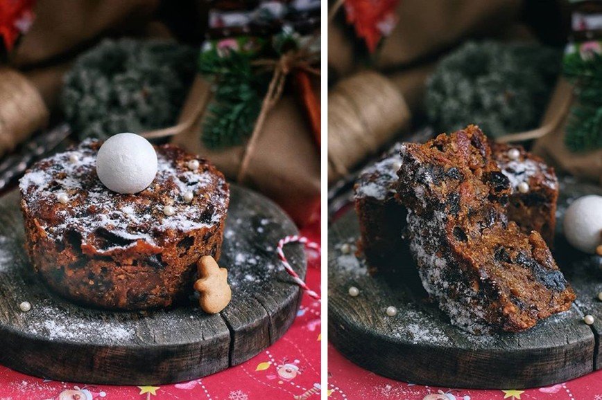 Рождественская выпечка: насыщенный и ароматный фруктовый кекс