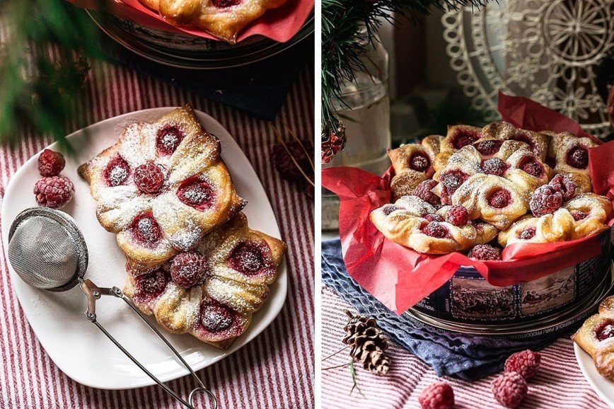 Лимонные булочки с малиной: рецепт для новогодних праздников