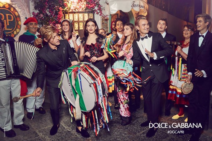 Звездные дети в рекламе Dolce & Gabbana, весна-лето 2017