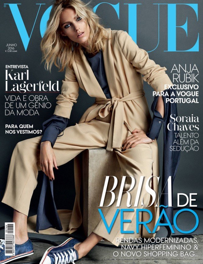 Аня Рубик на обложке Vogue Portugal