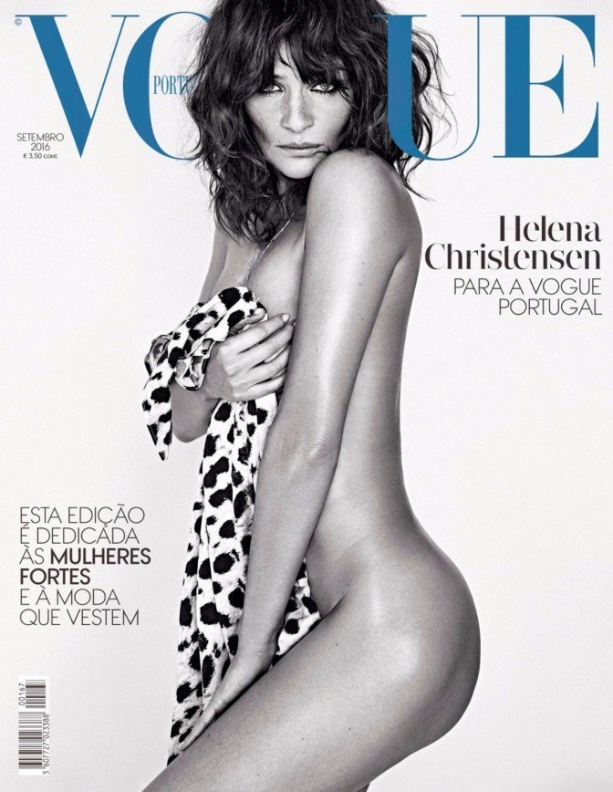 Хелена Кристенсен на обложке Vogue Portugal