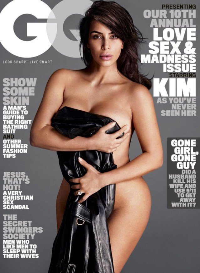 Ким Кардашьян на обложке GQ Magazine