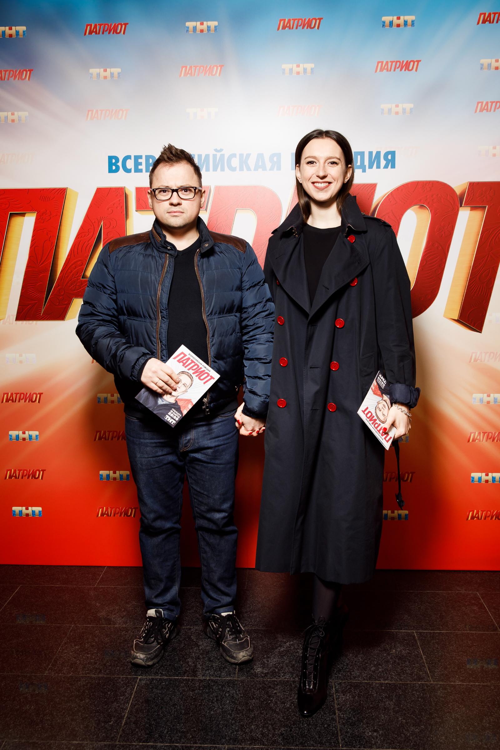 Андрей Гайдулян и Александра Велескевич на премьере сериала «Патриот»