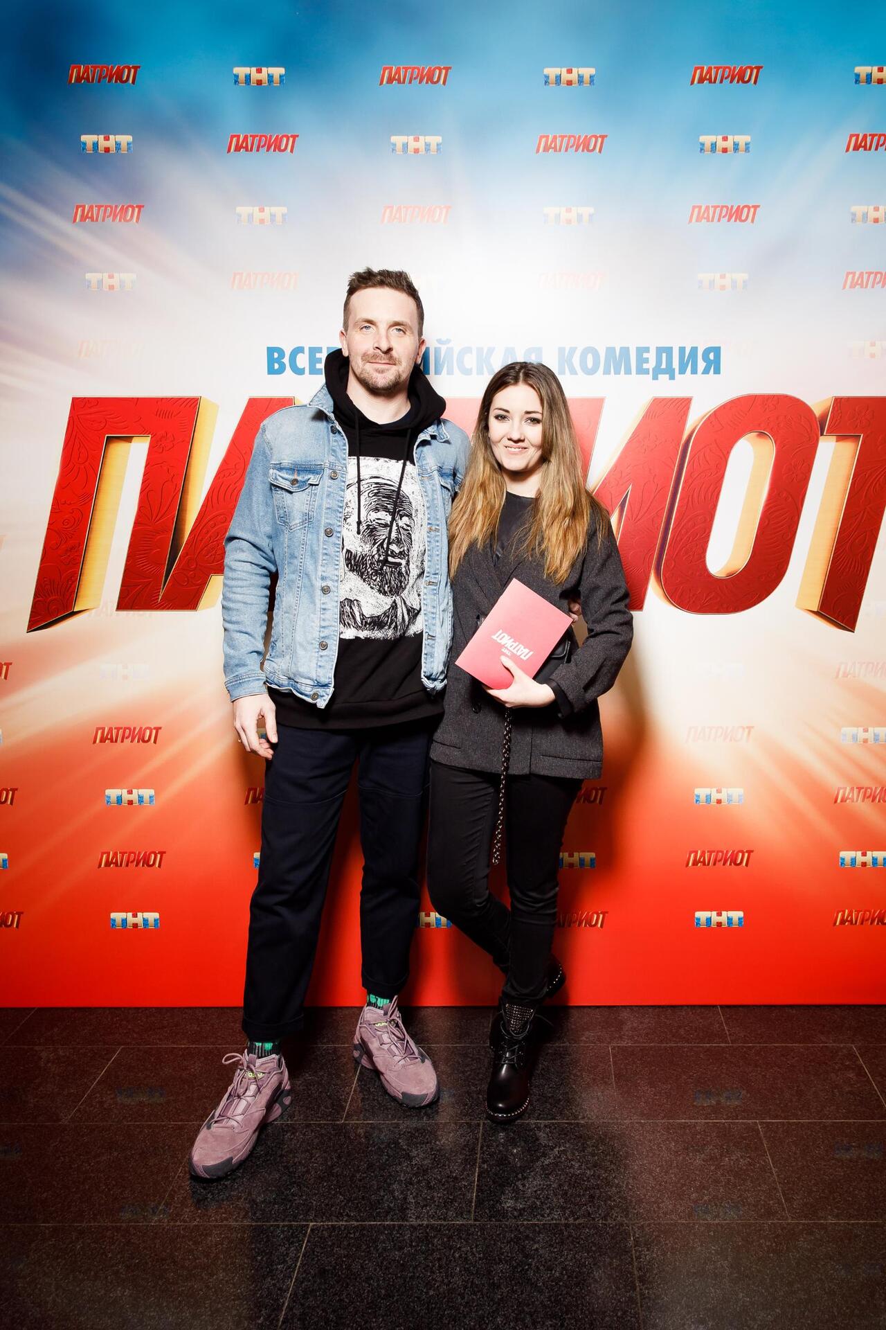 Алексей Базанов и Валентина Лукащук на премьере сериала «Патриот»