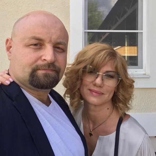 Елена Бирюкова с мужем