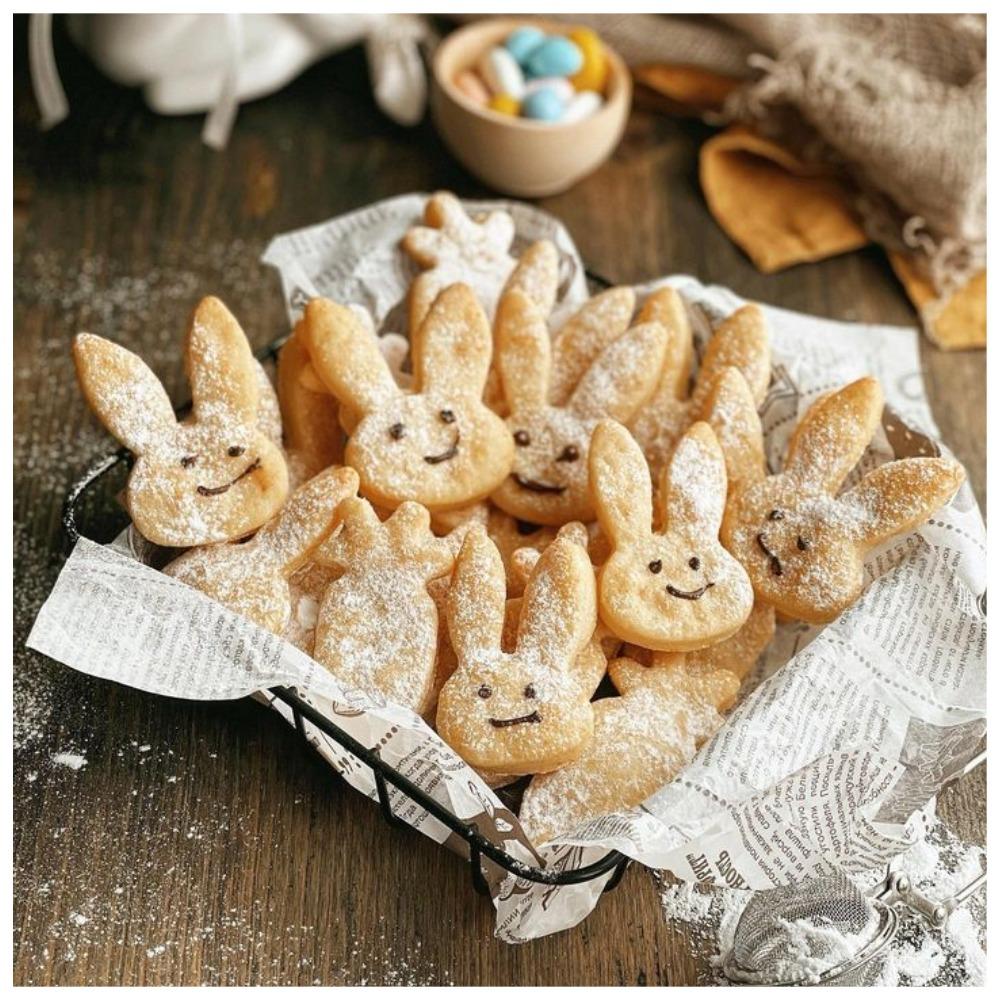 Милые пасхальные зайчата: простое печенье к празднику
