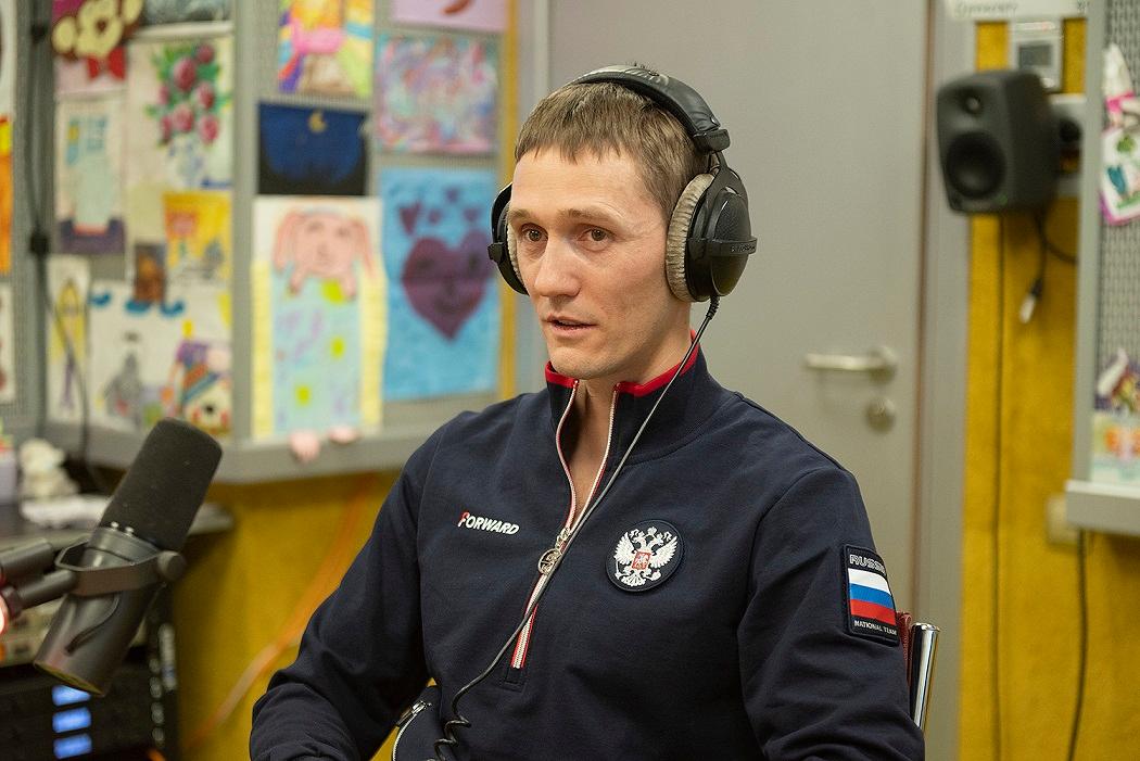 Никита Крюков в студии Детского радио