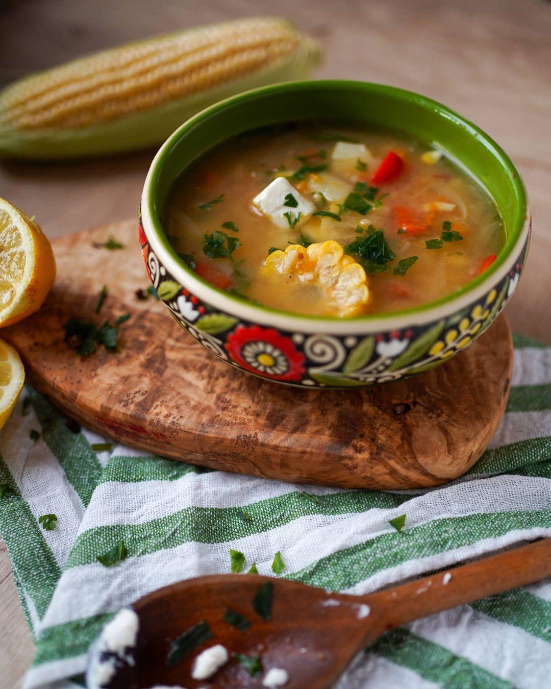 Самое то после застолий! Готовим перуанский суп с бататом и кукурузой
