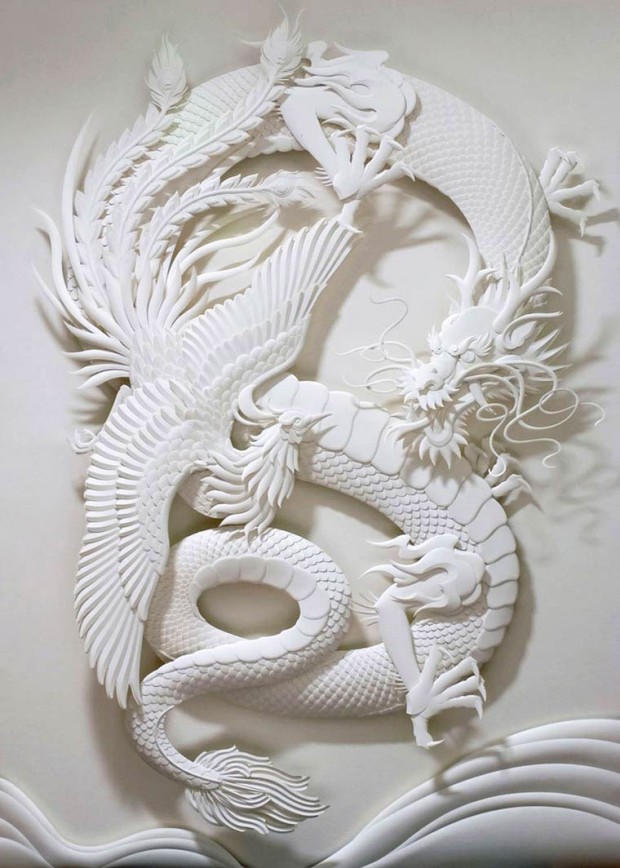 Потрясающие скульптуры из листов обычной белой бумаги